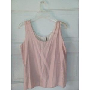 Transition Pink 100% Silk Sleeveless Blouse Top Reversible Size M Style 5055